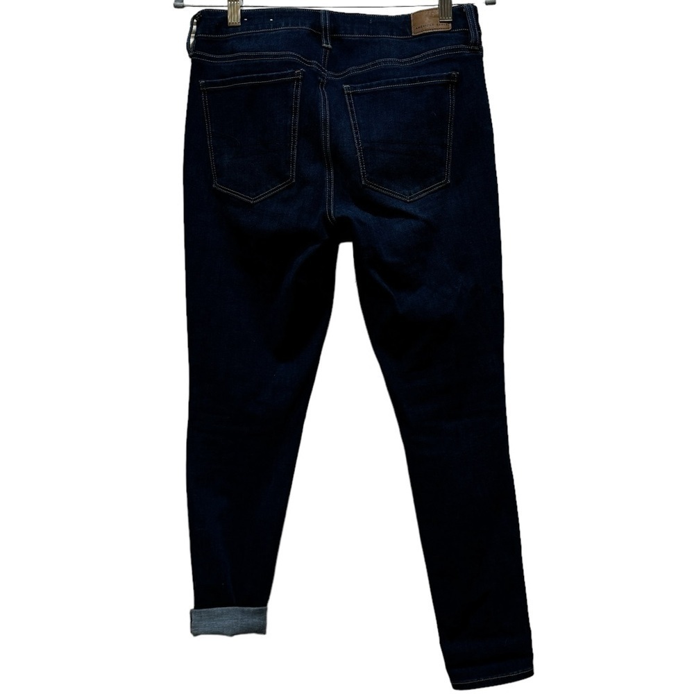 American Eagle Dark Denim Skinny Jeans size 6 Short EUC - Picture 3 of 6